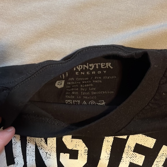 Monster energy. Black tshirt size small - Picture 3 of 3
